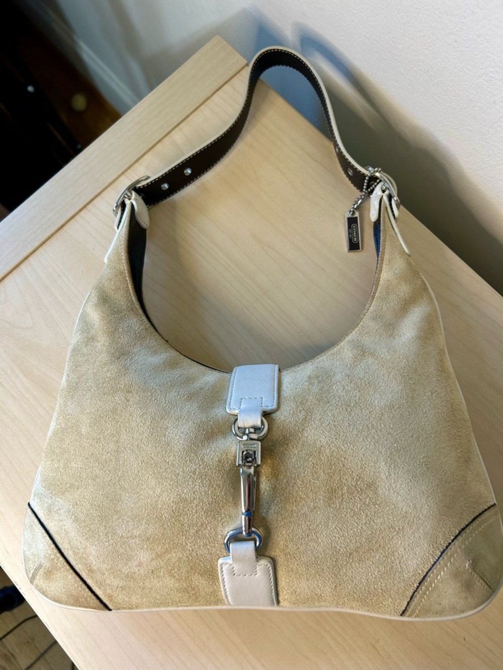 Coach Hamptons Vintage Suede Hobo Bag - Picture 2 of 14